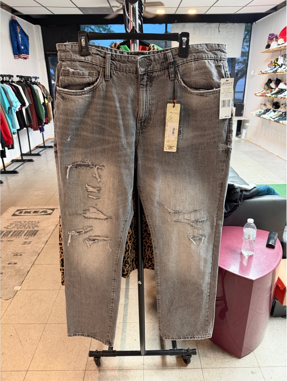 Jordan Craig Legacy Edition Aaron Distressed Cement Wash Jeans Men’s 36x32 NWT